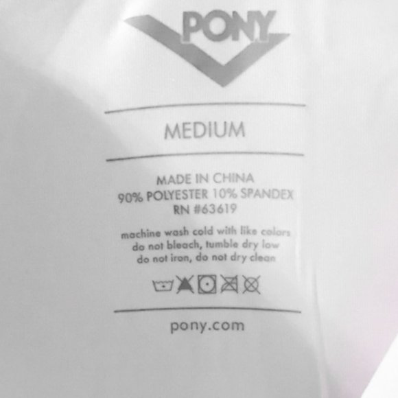 PONY ACTIVE WHITE T-BACK TANK - Picture 3 of 6